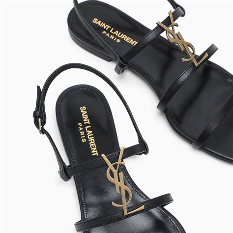 cassandra open sandals ysl|ysl cassandra sandals flat.